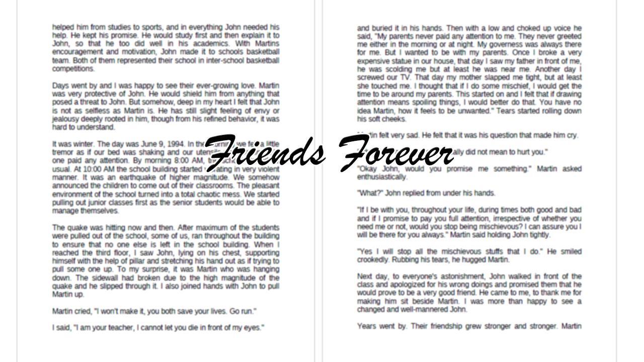 Friends ForEver Story Book