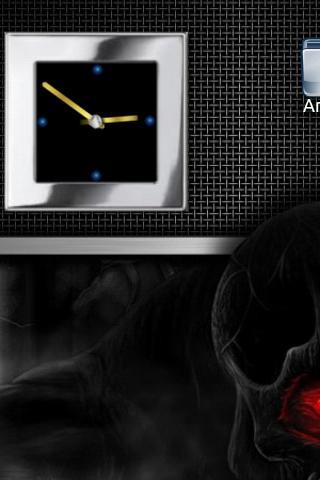 Metal Look Clock widget