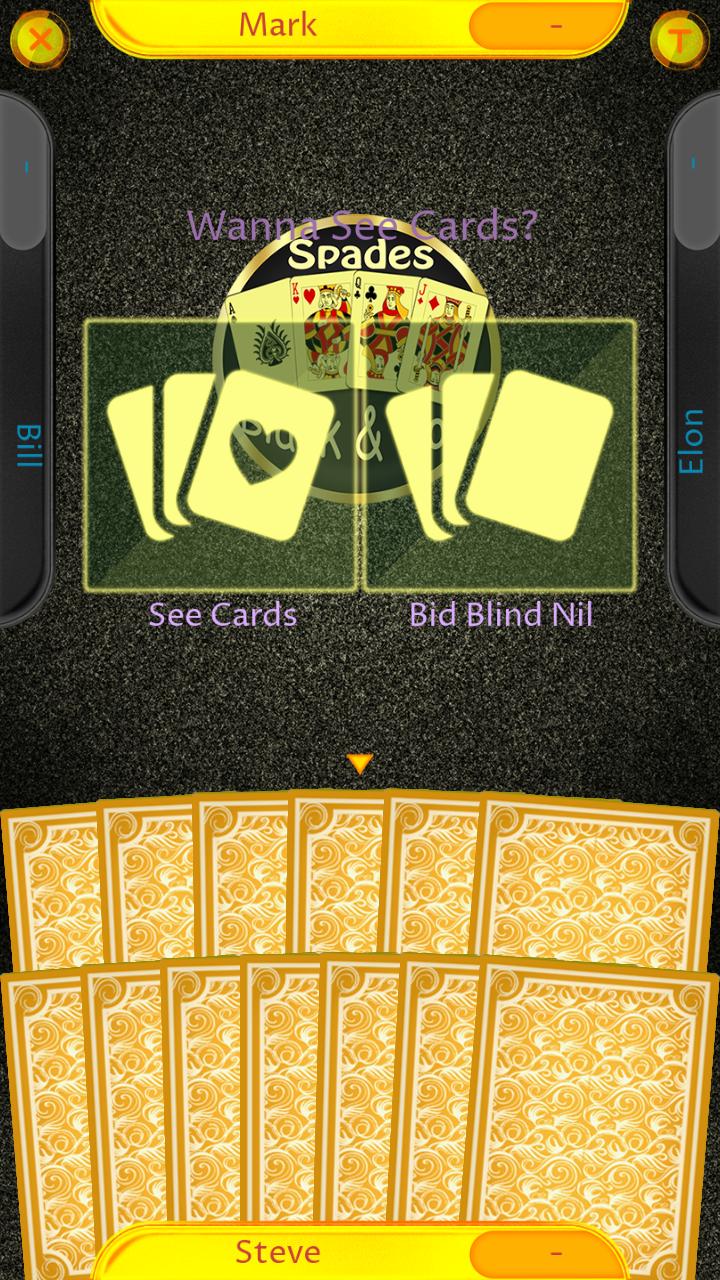 Spades Solitaire Black Gold
