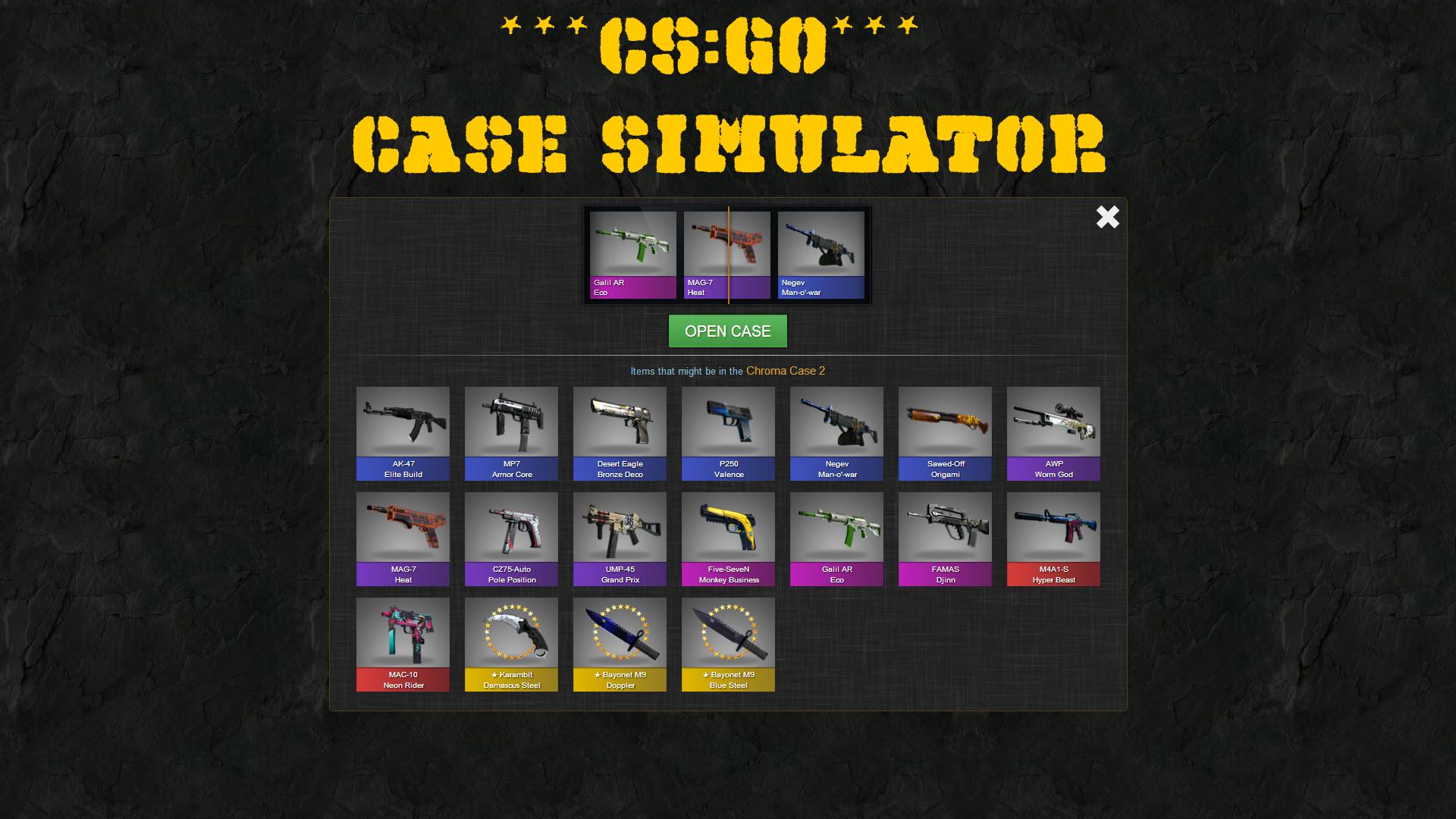 Case Simulator for CS