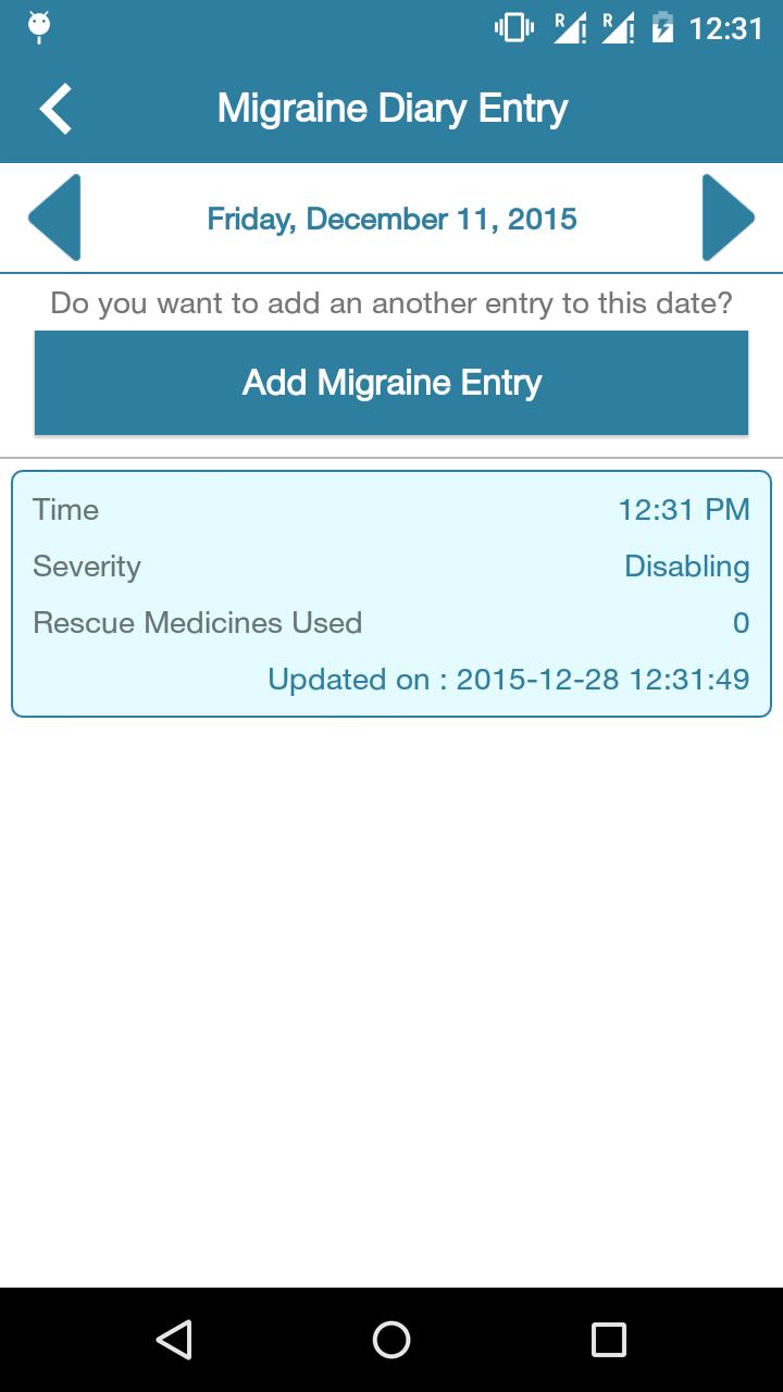 Migraine Diary