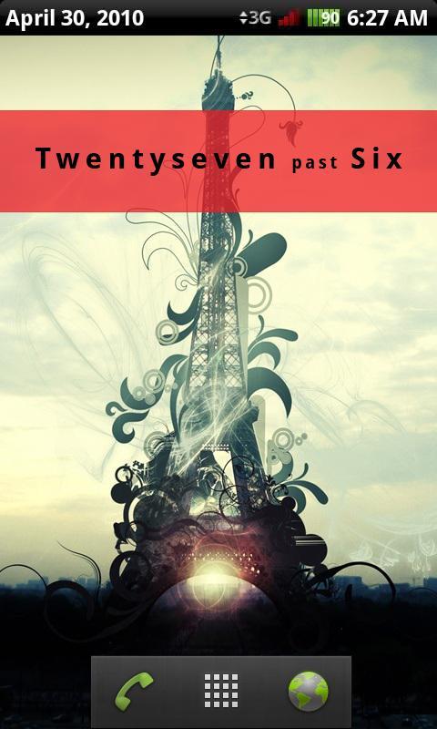 Typographic Word Clock