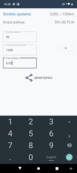 Fuel combustion calculator