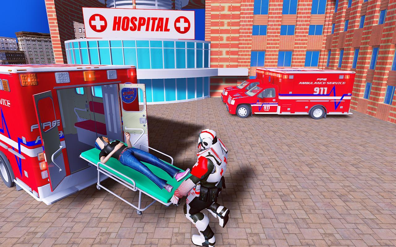 Doctor Robot City Hero rescue Human