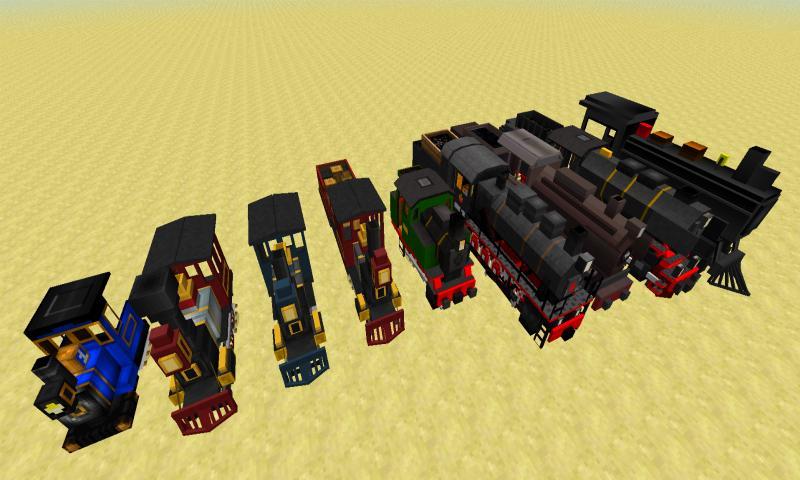 Train of Mine Block Craft