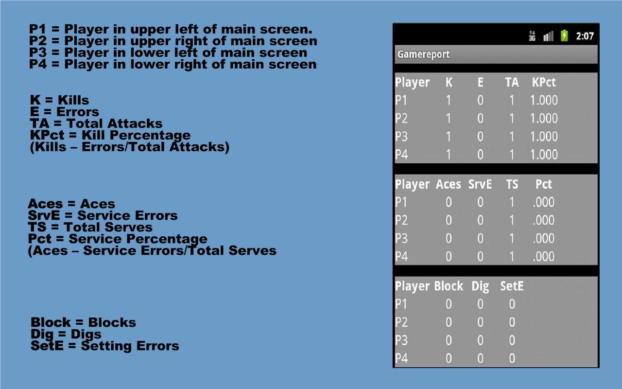 Beach Volleyball Stats