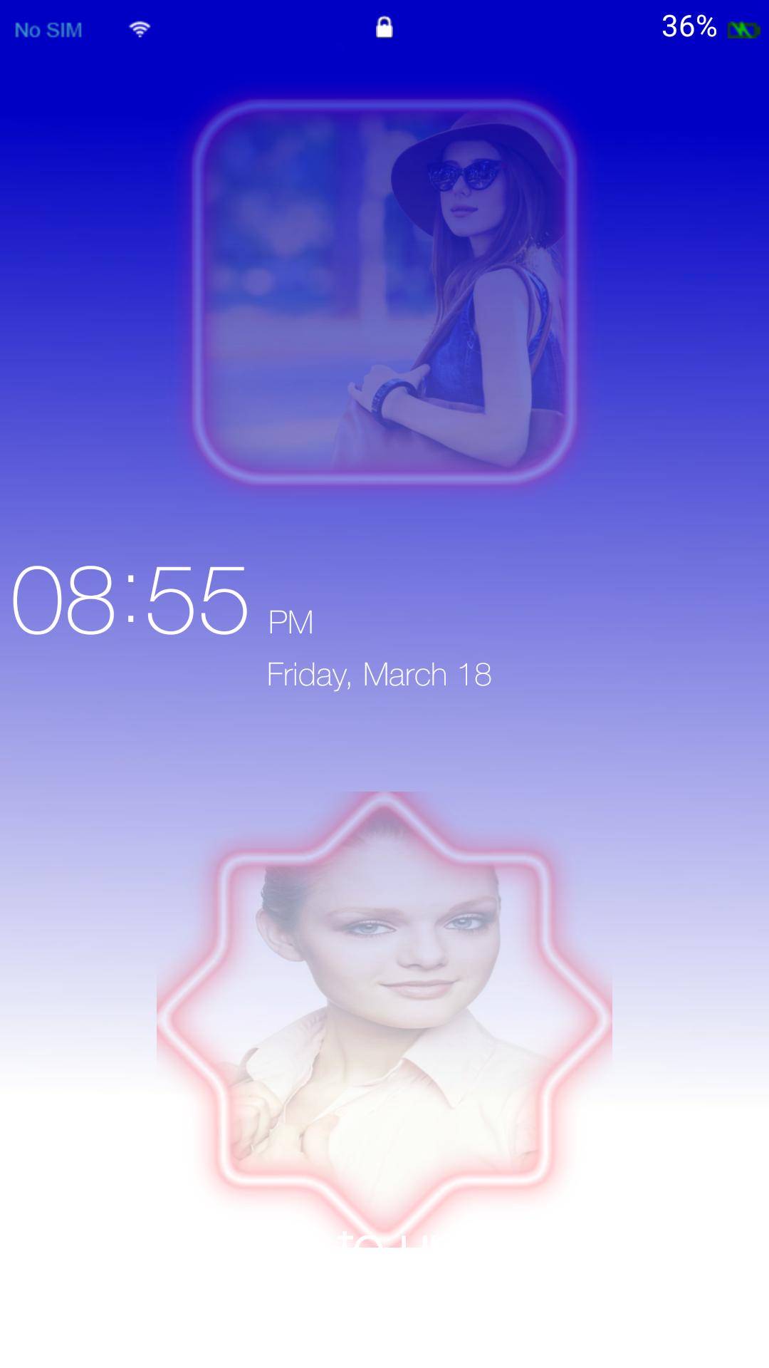 Dual Photo Keypad Lock Screen