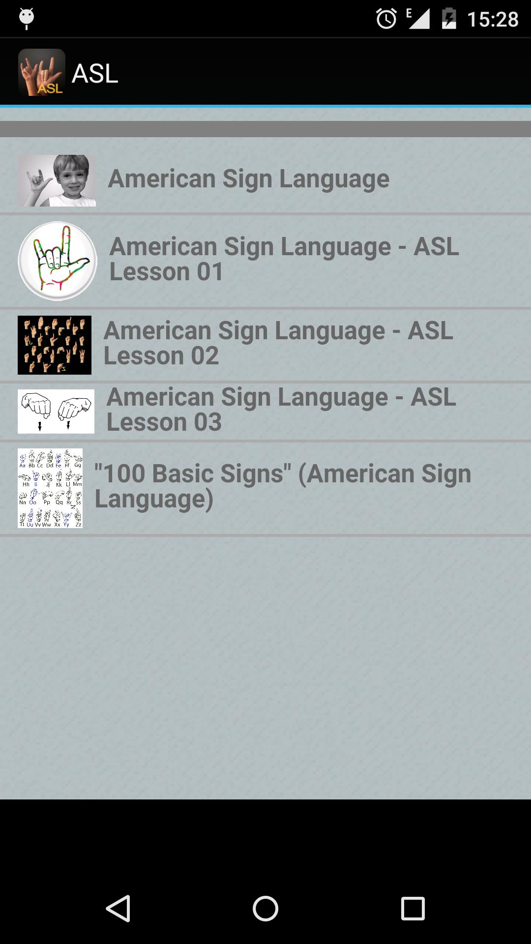 American Sign Language App