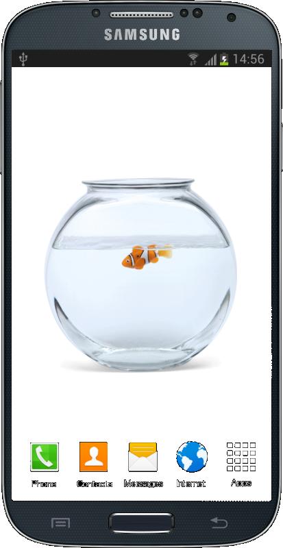 Golden FishBowl Live Wallpaper