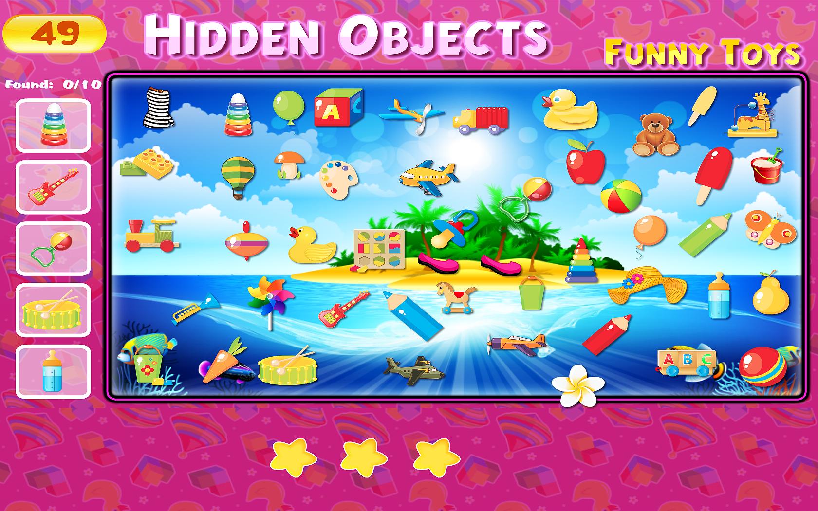 Funny Toys Hidden Objects