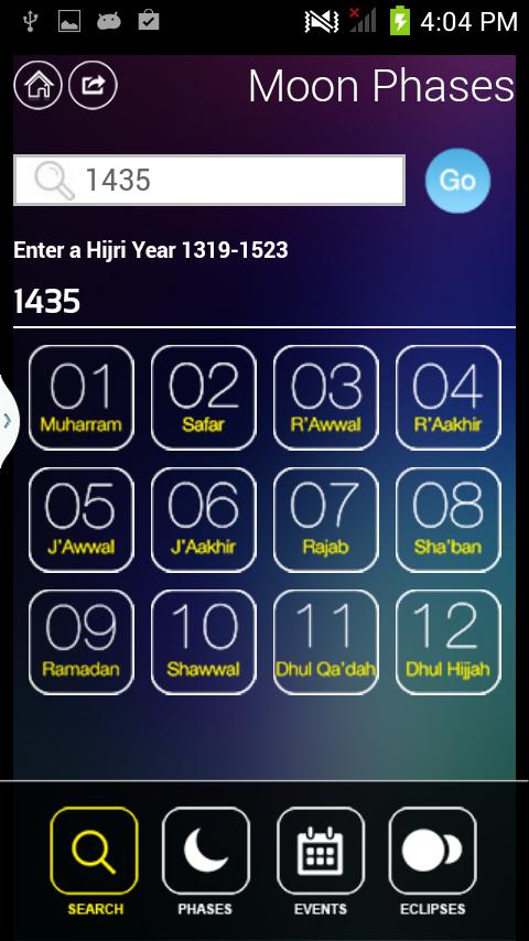 Quraan's Calendar