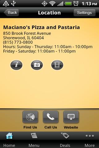 Maciano's Pizza & Pastaria