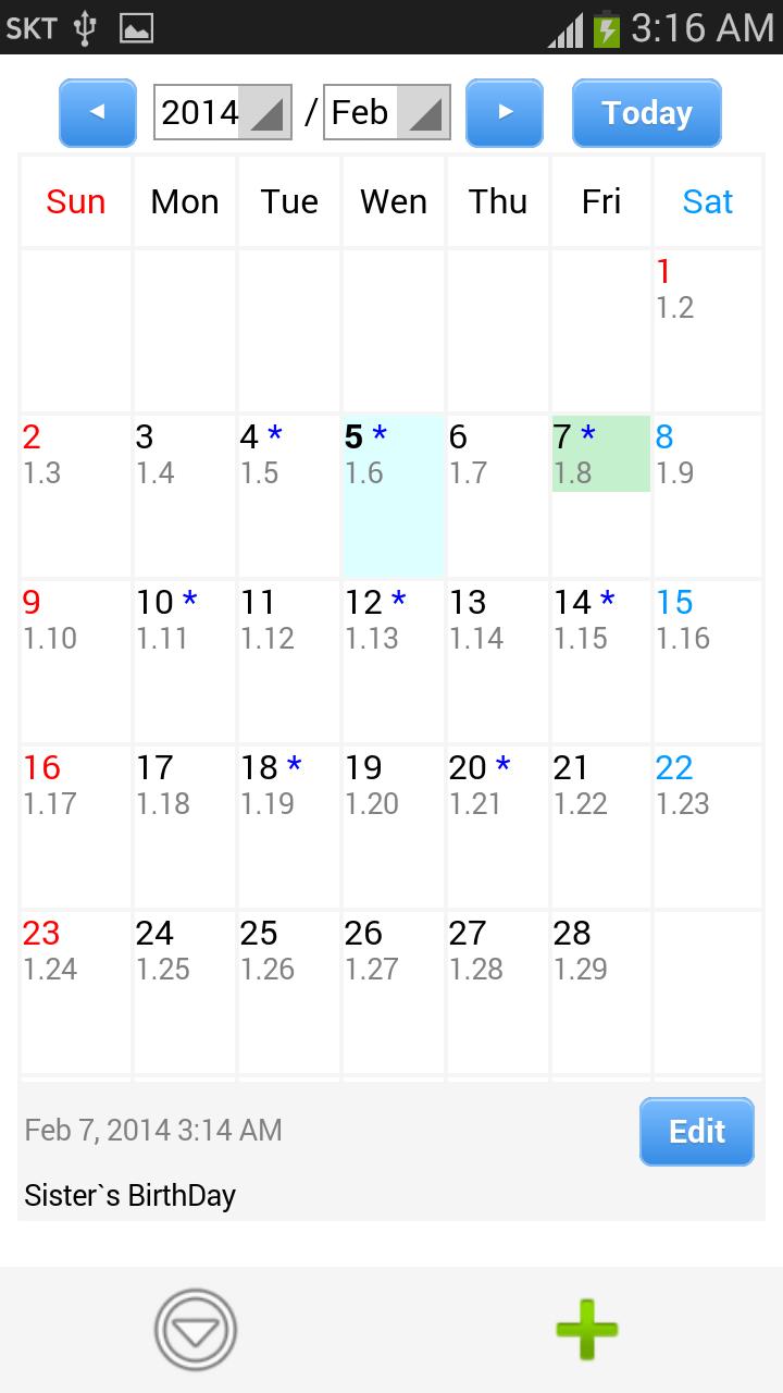 Lunar Calendar Diary