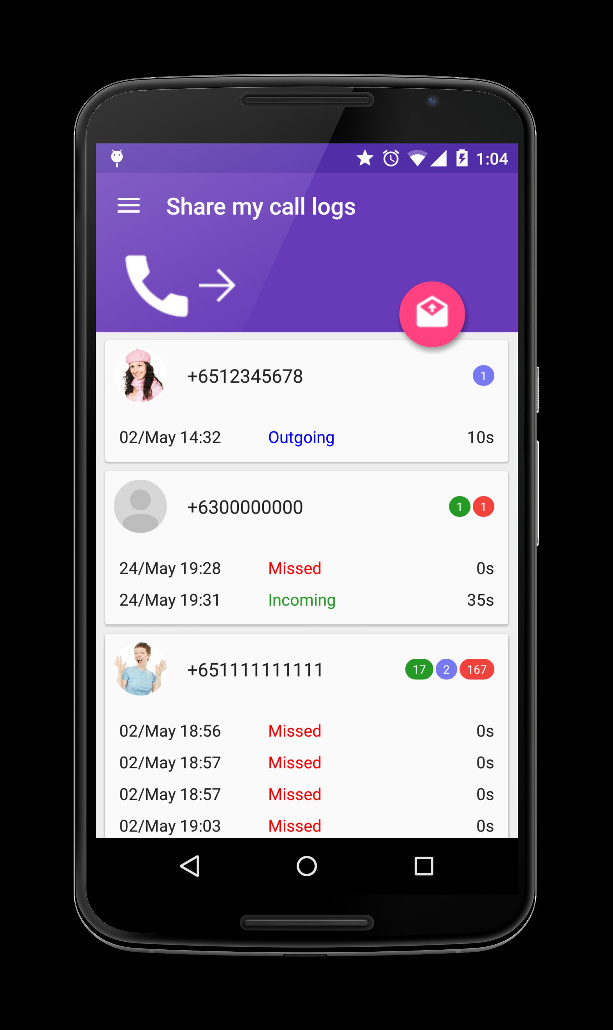 SMS/MMS & Call Logs to Email
