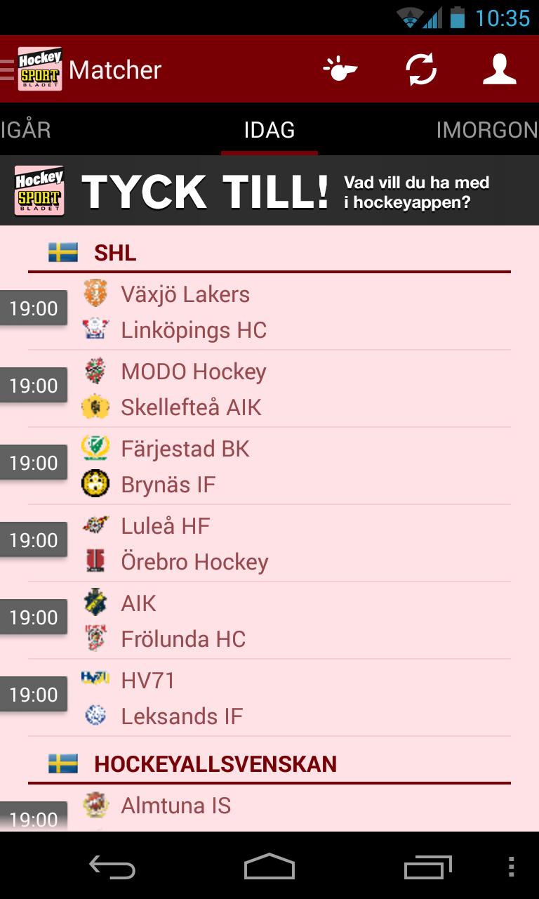 Sportbladet Hockey