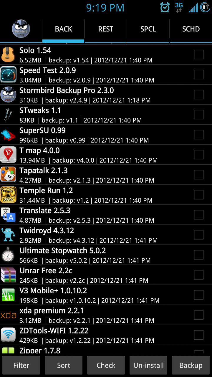 Stormbird Backup Lite
