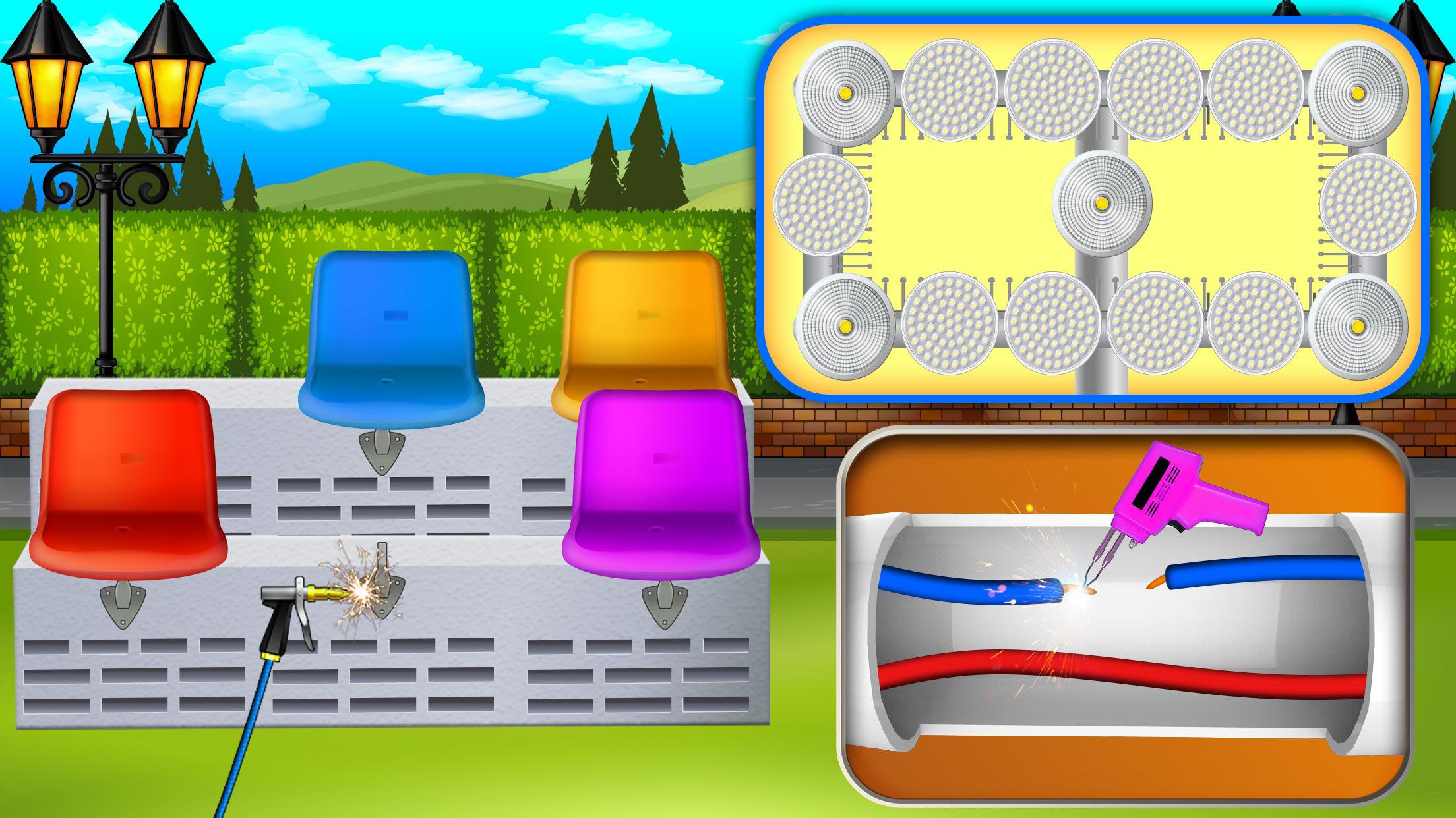 Build Stadium: Football Games