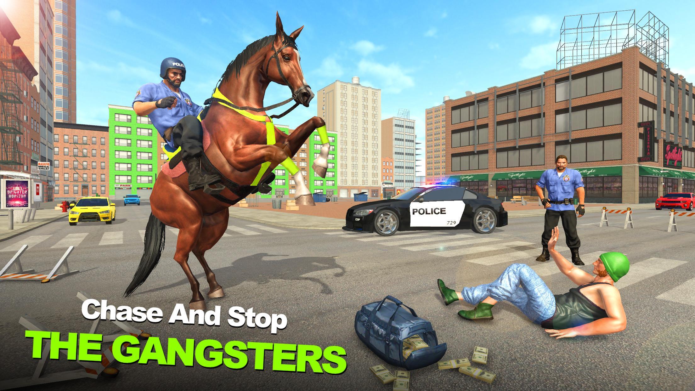 Police Horse City Gangster Chase
