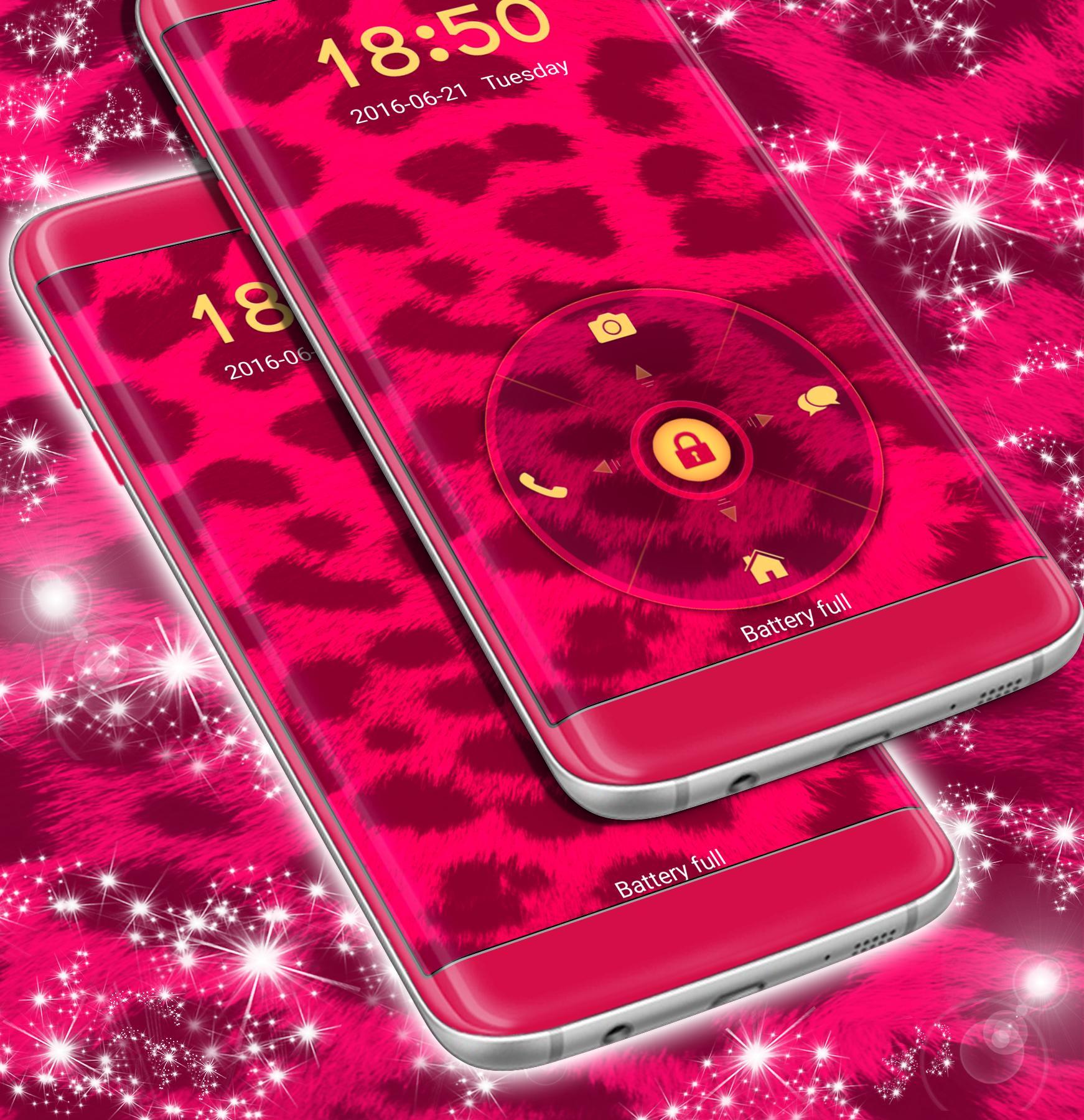 Cheetah Print Lock Screen Theme