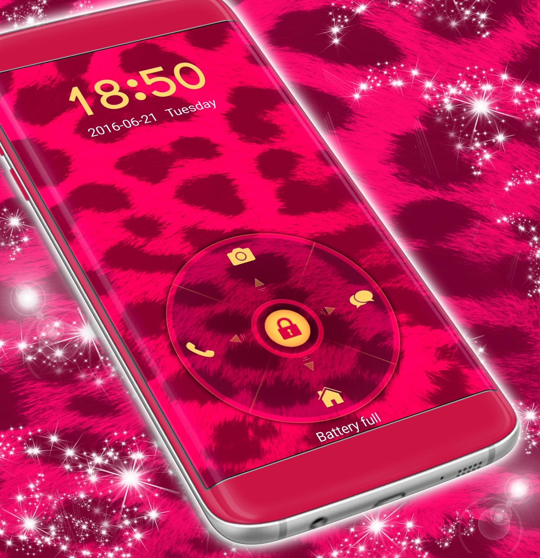 Cheetah Print Lock Screen Theme