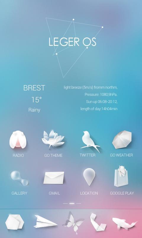 Leger OS GO Launcher Theme