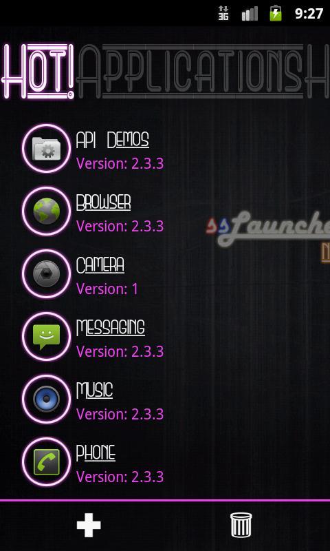 Neon Pink Theme for ssLauncher