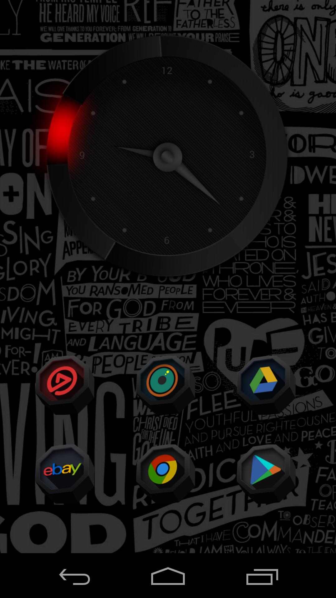 Ultra - analog clock widget