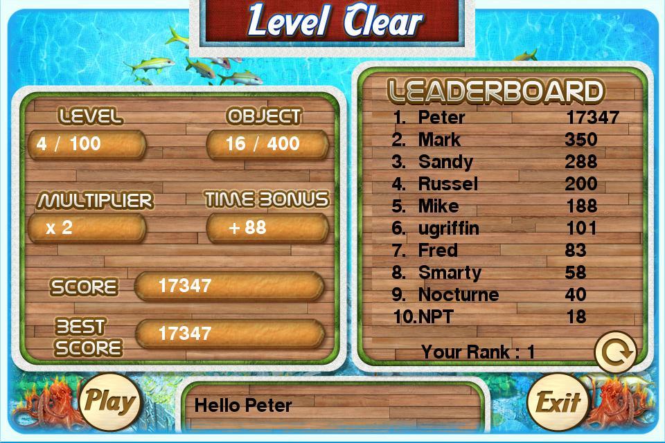 Challenge #138 Sea Monster New Hidden Object Games