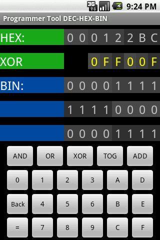 Programmer Tool DEC-HEX-BIN
