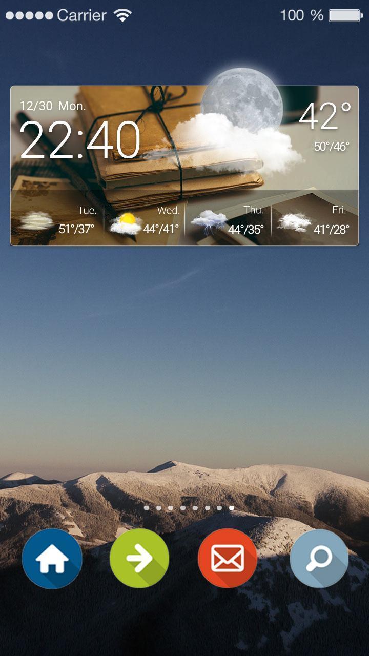 Weather Update Clock Widget