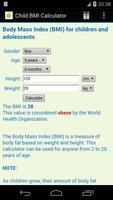 Child BMI Calculator