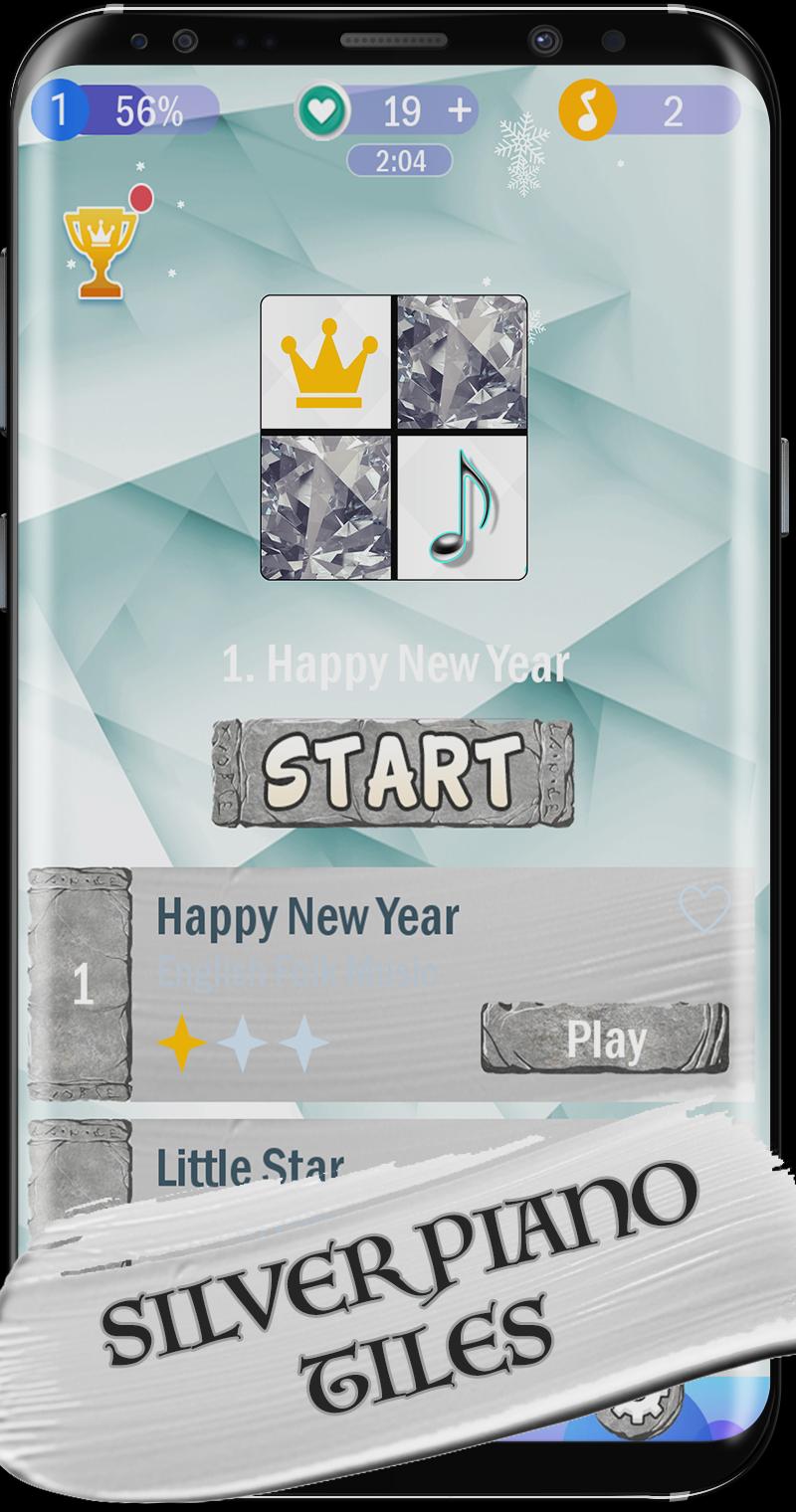 Silver Piano Tiles