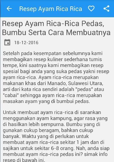 Resep Ayam Rica Rica Manado
