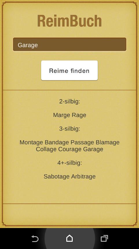 ReimBuch - Das Reimlexikon