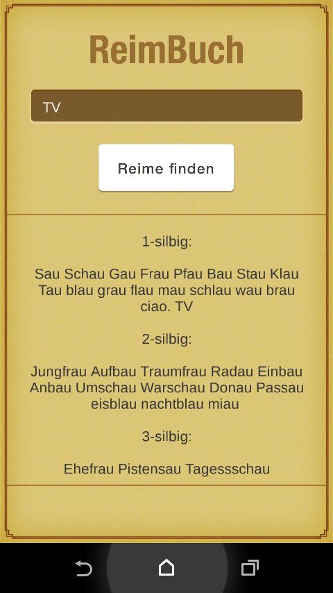 ReimBuch - Das Reimlexikon