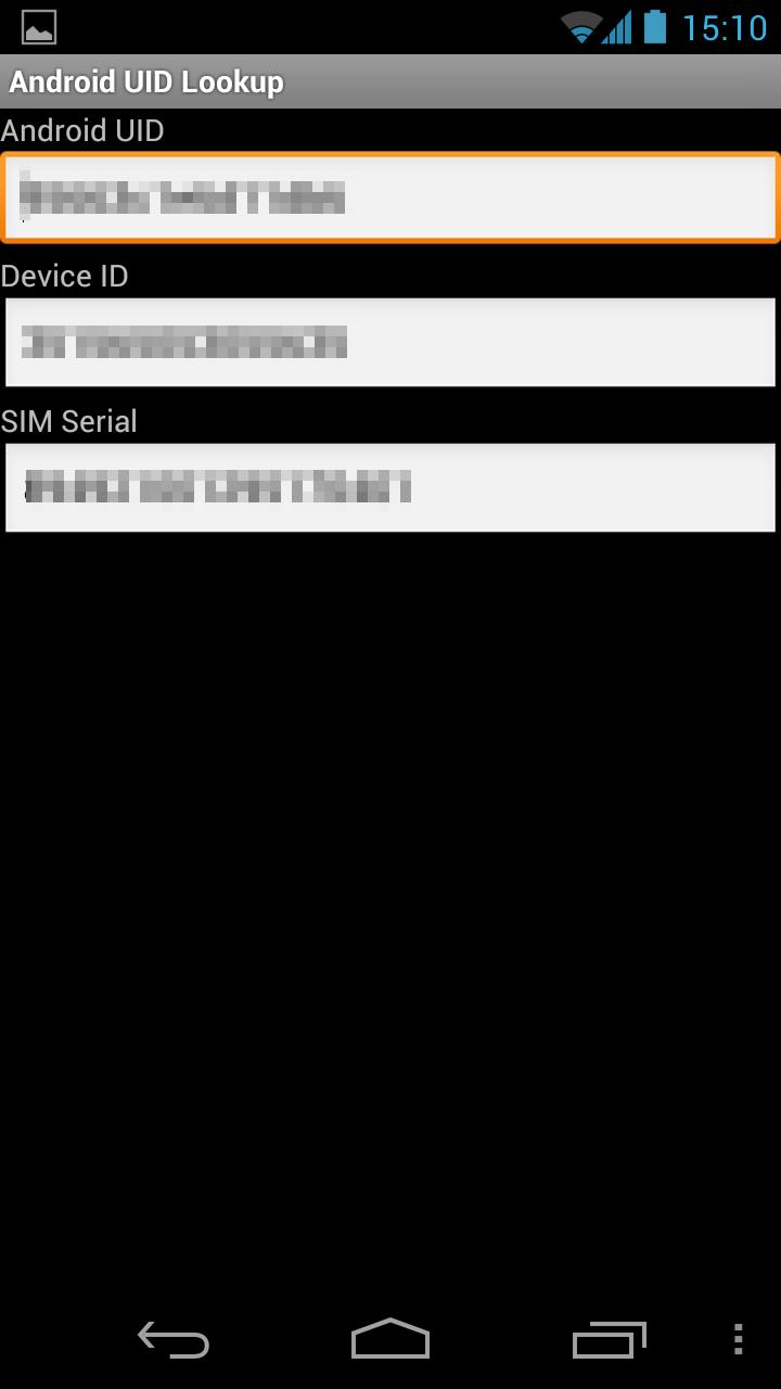 UID Lookup for Android