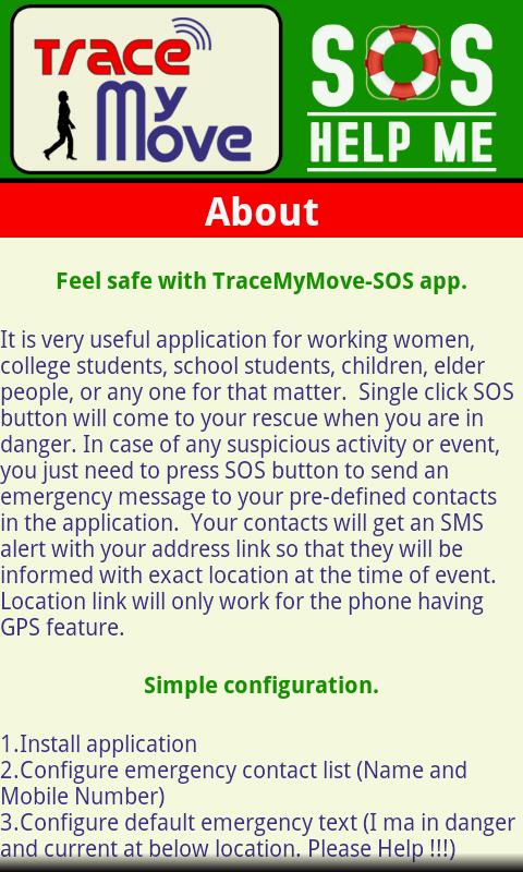 TraceMyMove-SOS