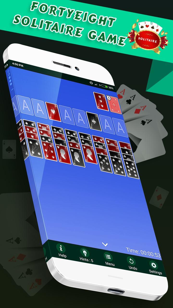 Forty & Eight Solitaire  -  Free Classic Card Game