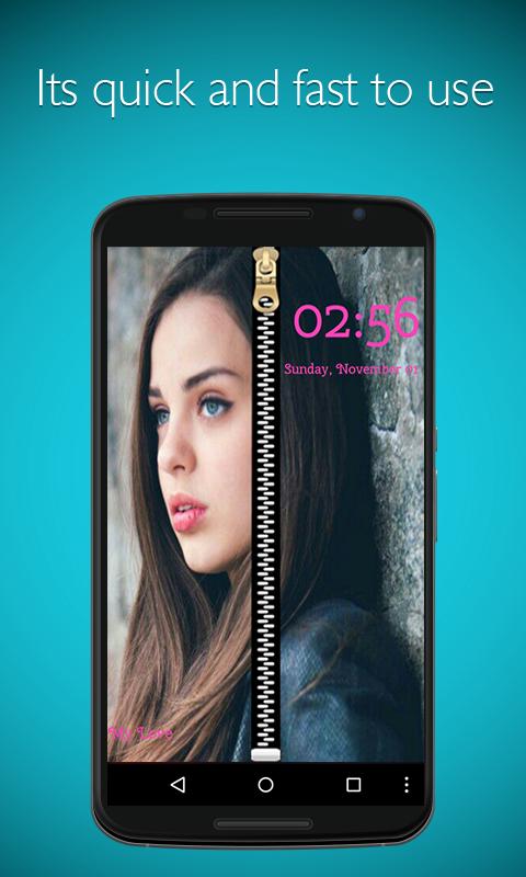 Photo Zipper Lock Screen