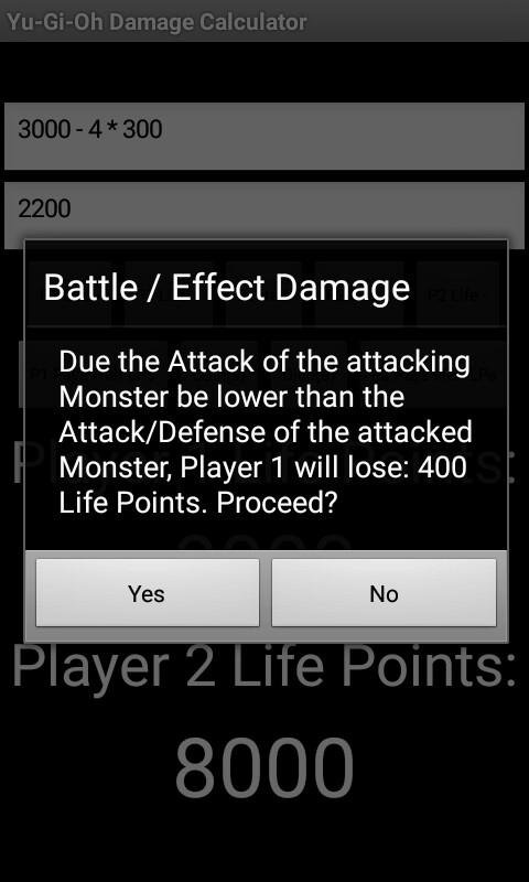 Yu-Gi-Oh! Damage Calculator