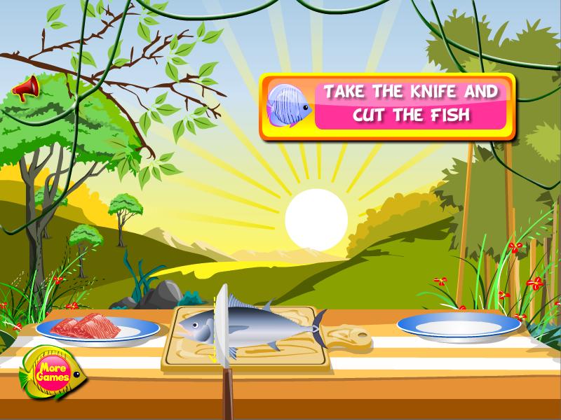 Grilled fish cooking games