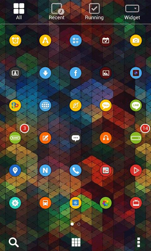 Colorful Circle Dodol Theme