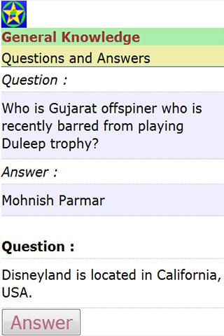 GK Questions and Answers