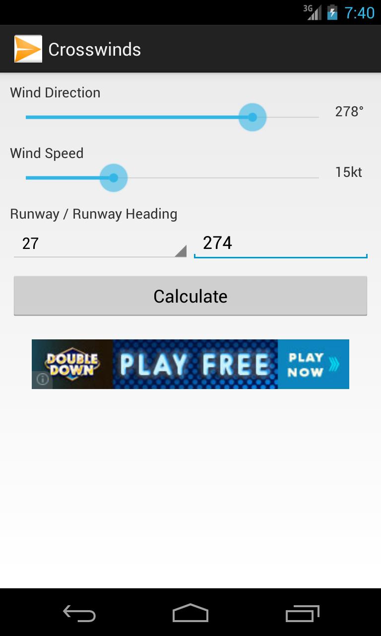 Crosswind Calculator
