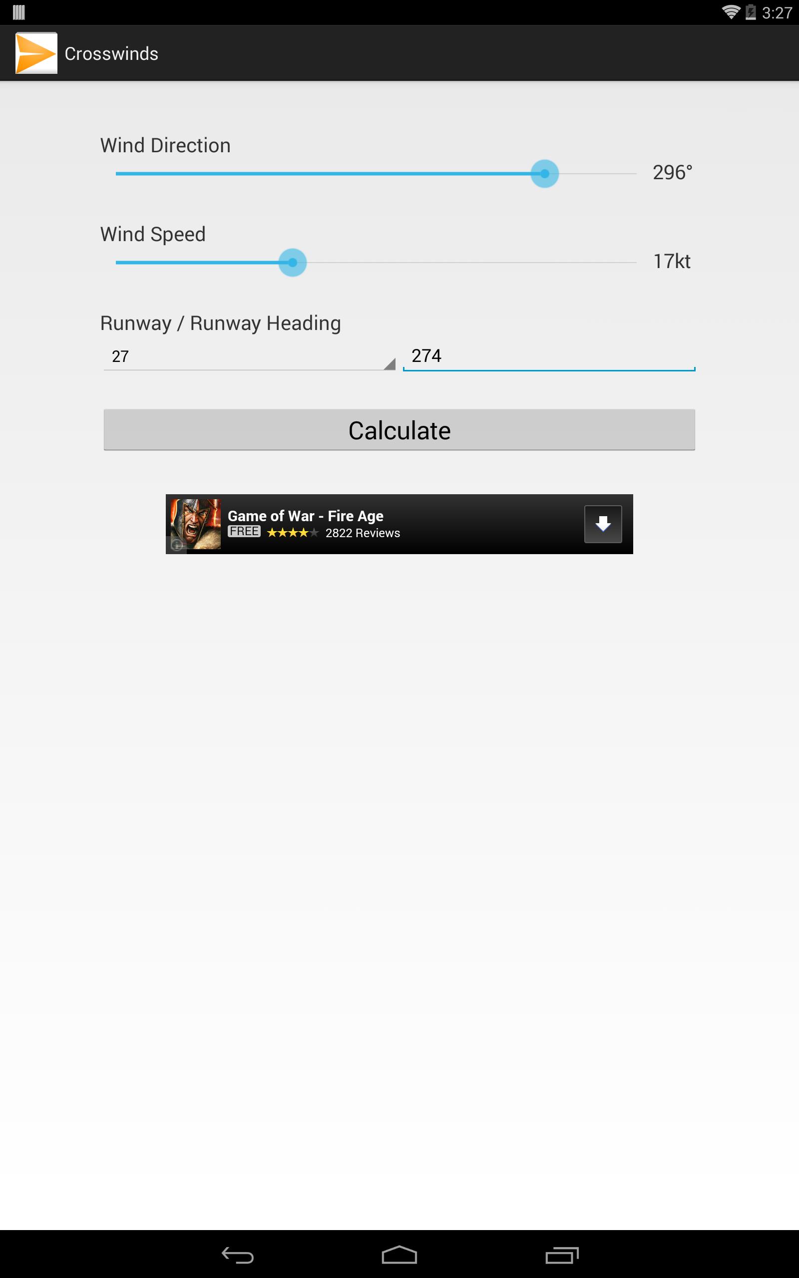 Crosswind Calculator