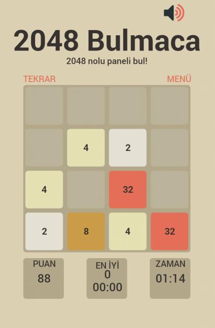 2048 Bulmaca Oyunu
