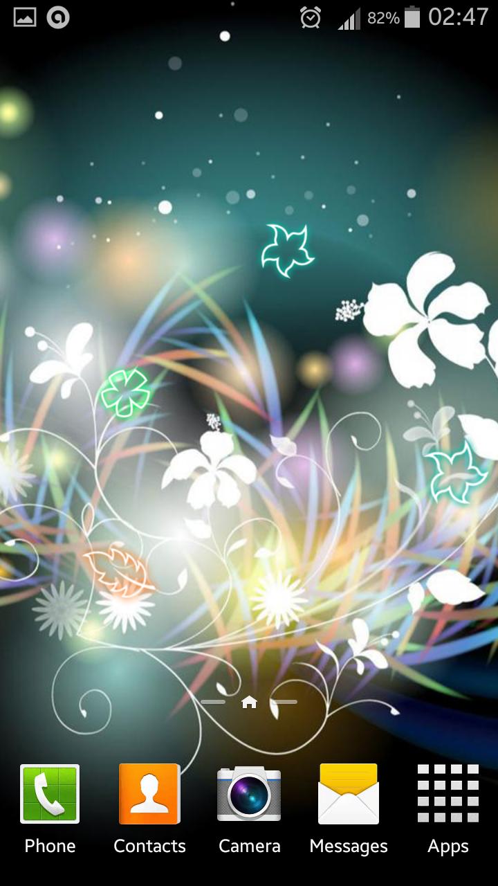 Glowing Flowers Live Wallpaper