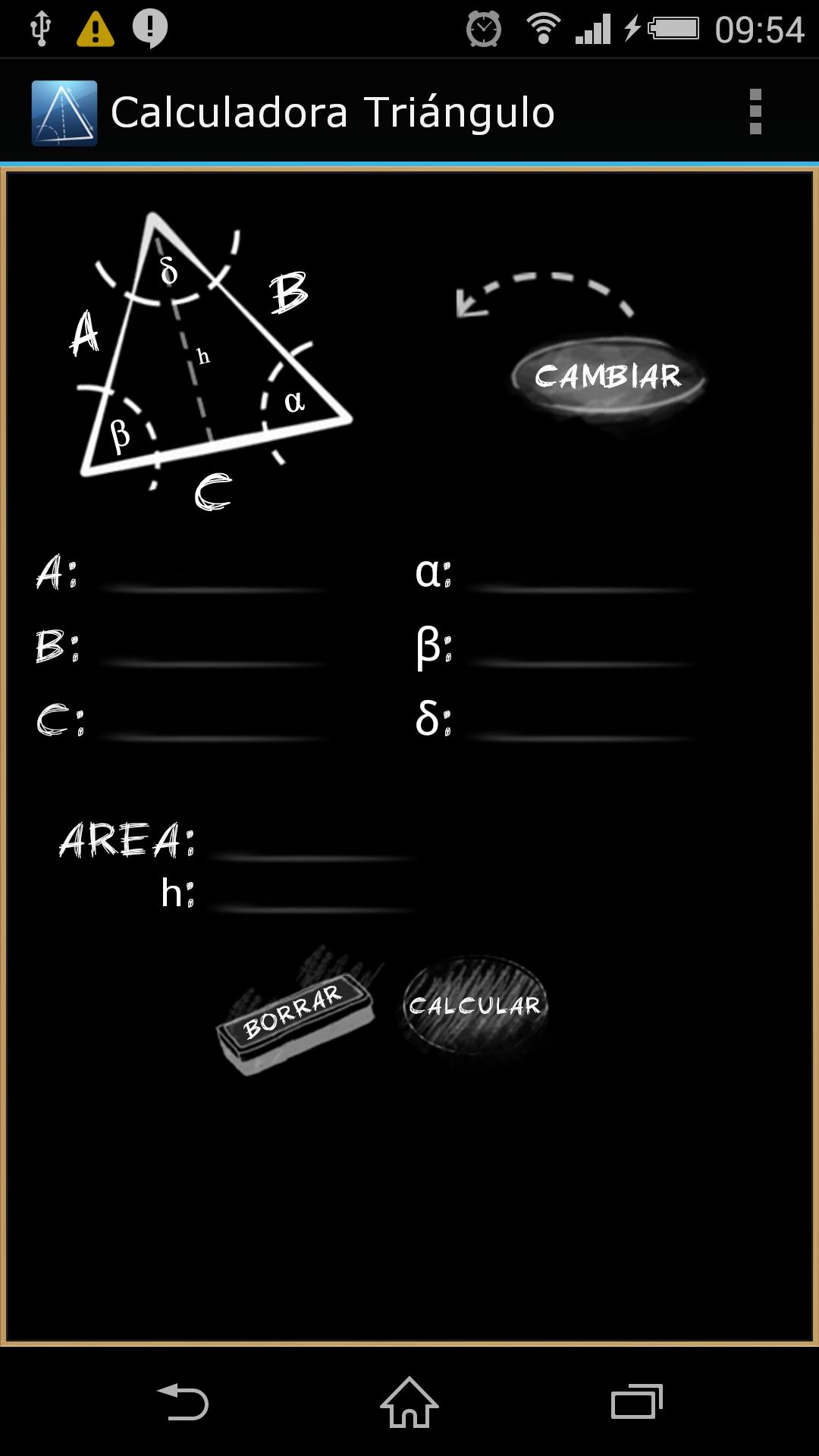 Calculadora Triangulos