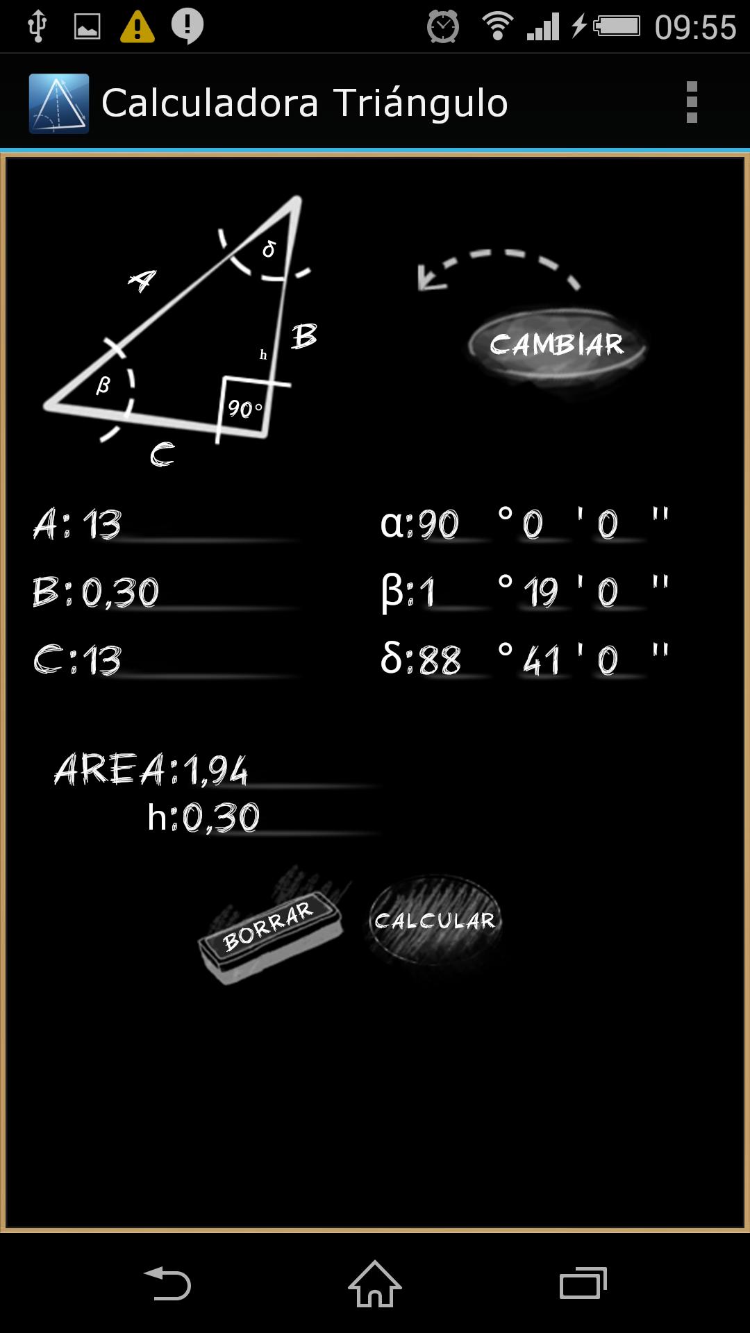 Calculadora Triangulos