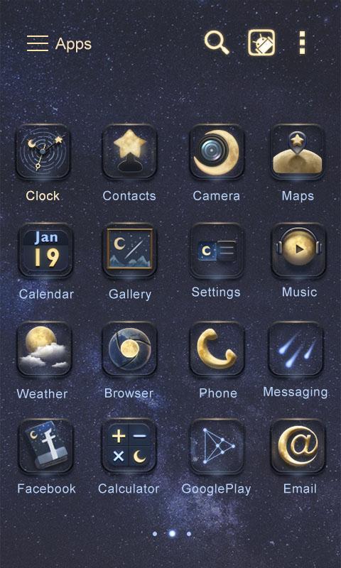 Moon GO Launcher Theme